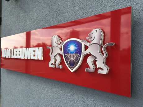 realizace - 3D logo firmy VAN LEEUWEN