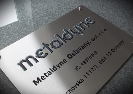 realizace - Firemní  tabule Metaldyne