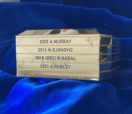 realizace - Trvalá trofejová kronika turnaje Mubadala World Tennis Championship